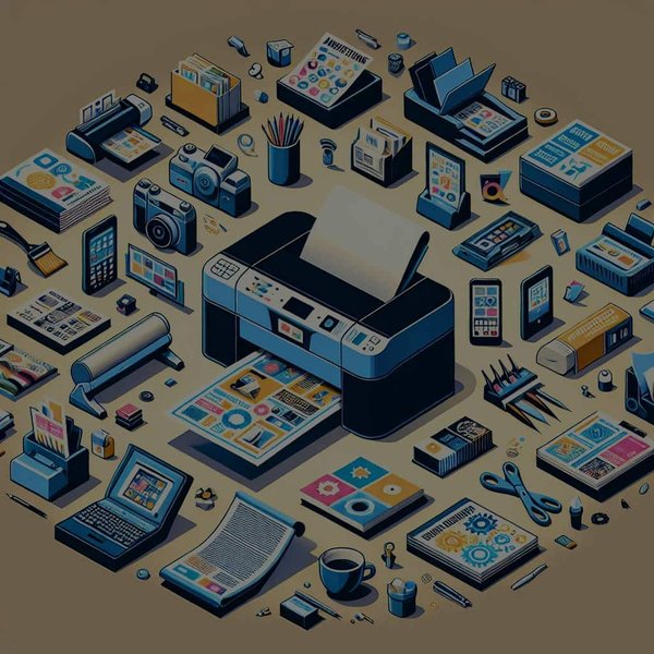 Quelle technologie d'impression est idéale pour la création de supports marketing sur différents types de papier ?